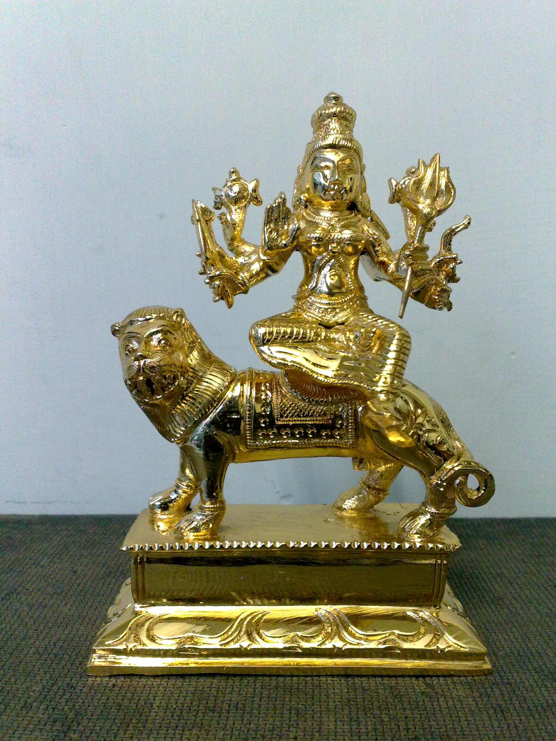 Durga Sitting SPL GOLD 6inch